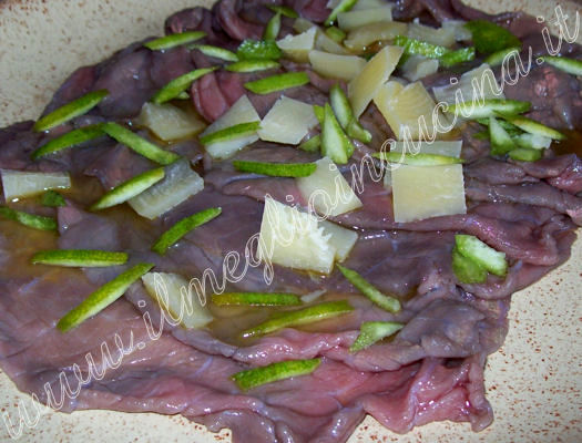 Carpaccio di vitello al lime