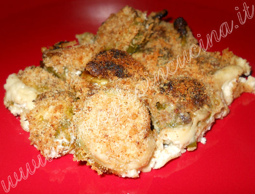 Brussels sprouts gratin with ginger