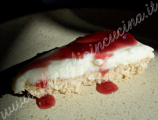 Cheesecake al cioccolato bianco