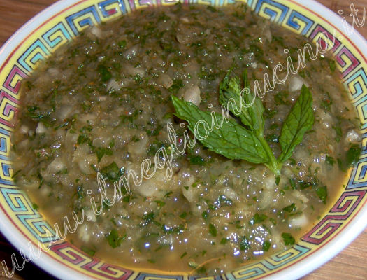 Chutney di menta (Pudina Chutney)