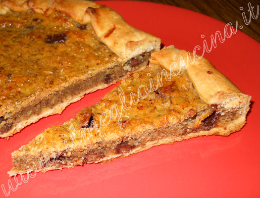 Crostata di cioccolato e noci