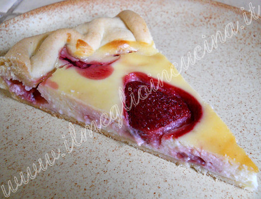 Crostata di ricotta e fragole