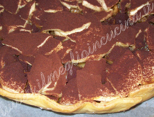 Crostata di mele e cacao