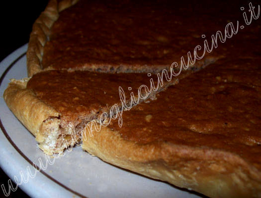 Crostata di pesche e mandorle