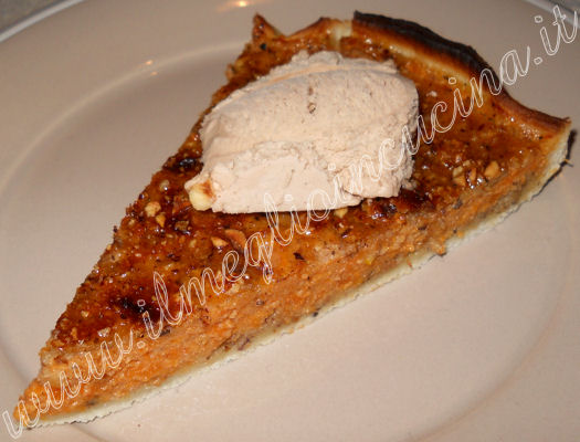 Crostata di zucca e nocciole