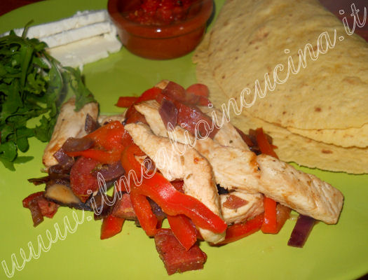 Fajitas di pollo