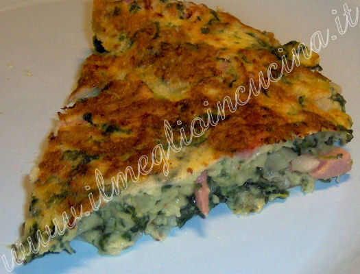 Spinach omelette with Beer