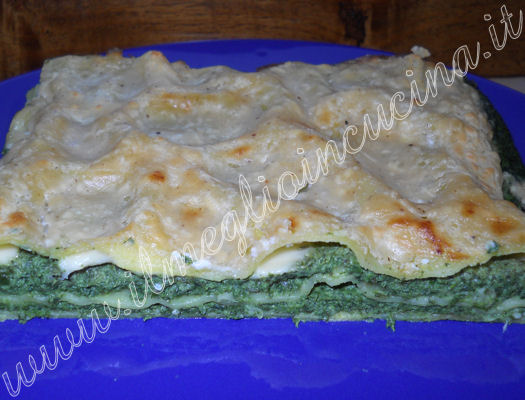 Ricotta and spinach lasagna