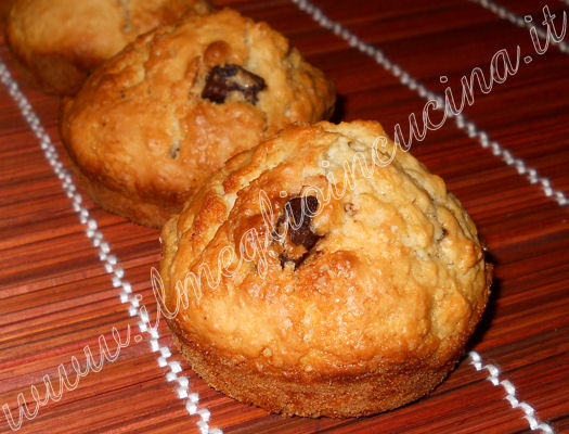 Muffin al cioccolato e cocco