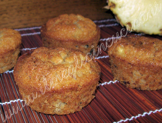 Muffin all'ananas e carote (Morning Glory)