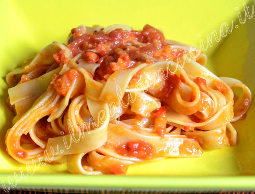 Pasta con ragù di verdure