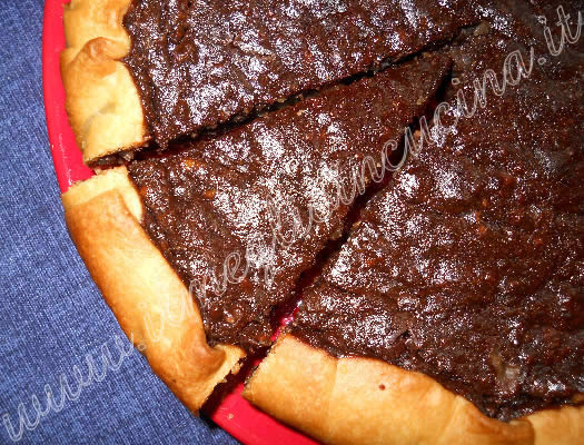 Chocolate and ricotta tart