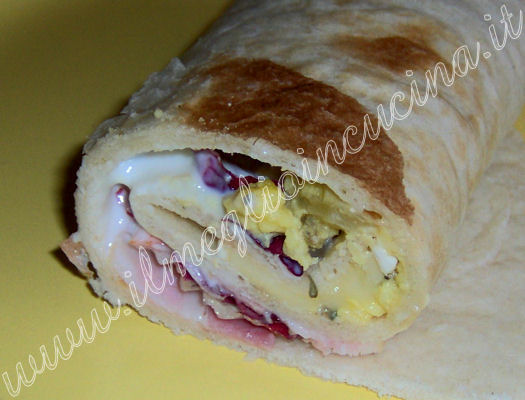 Piadina delicata al bacon