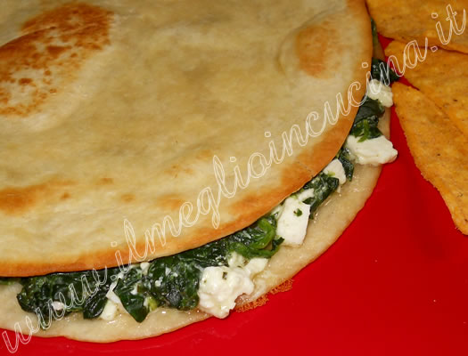 Quesadillas di spinaci