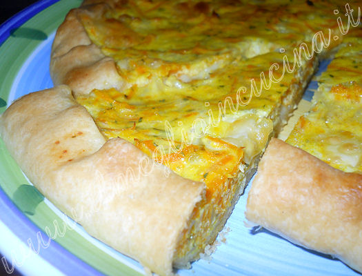 Quiche di carote e scalogni