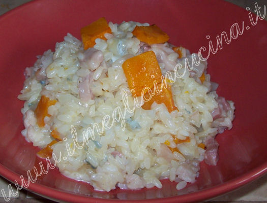 Risotto al gorgonzola e zucca