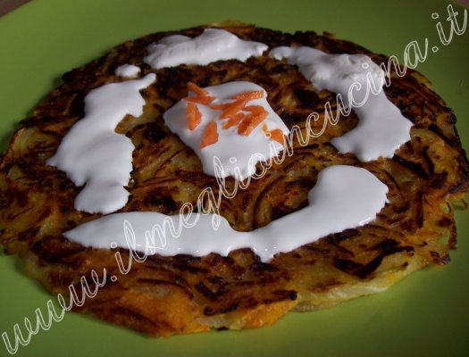 Rosti di carote e cipolle