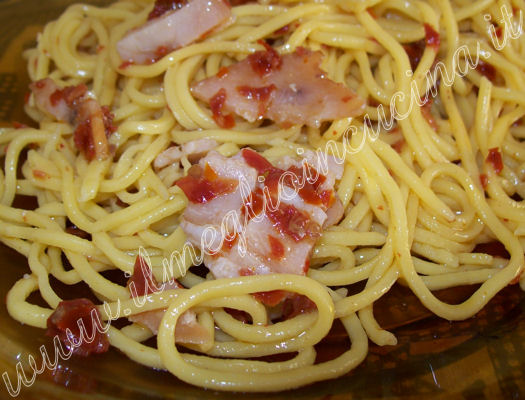 Spaghetti con pesce spada affumicato